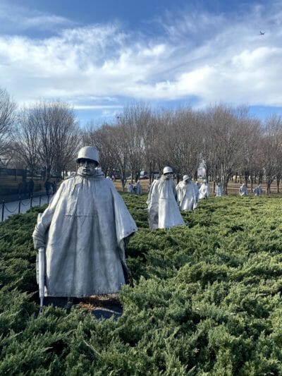 Korean war veteran's memorial in Washington DC